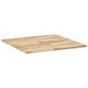 Table Top Square 80x80 cm | Solid Wood Acacia for Home & Office