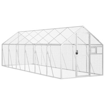 Aviary Silver 1.79x6x1.85 m Aluminium - Ideal for Birds & Pets