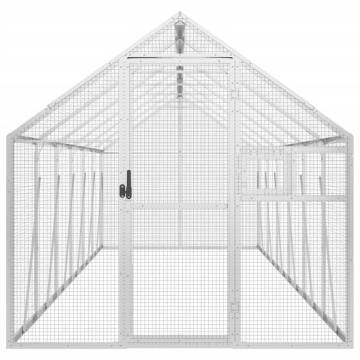 Aviary Silver 1.79x6x1.85 m Aluminium - Ideal for Birds & Pets