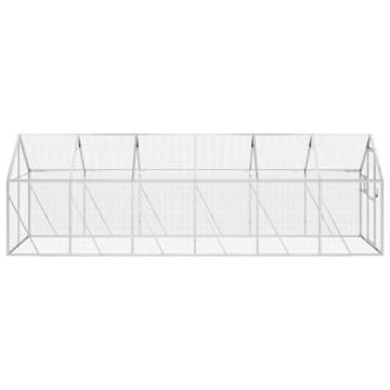 Aviary Silver 1.79x6x1.85 m Aluminium - Ideal for Birds & Pets