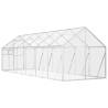 Aviary Silver 1.79x6x1.85 m Aluminium - Ideal for Birds & Pets