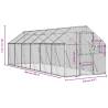 Aviary Silver 1.79x6x1.85 m Aluminium - Ideal for Birds & Pets