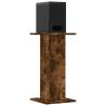 Speaker Stands 2 pcs Smoked Oak - Stylish & Durable - HipoMarket