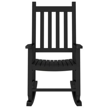 Black Solid Wood Rocking Chair for Children | HipoMarket