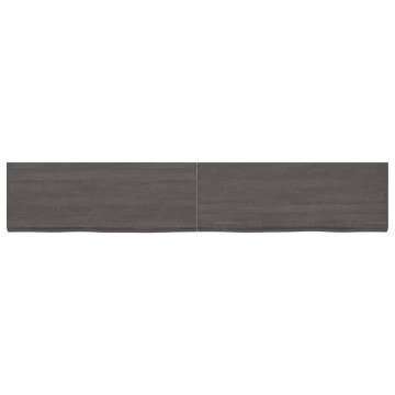 Dark Brown Oak Bathroom Countertop - 220x40 cm | HipoMarket