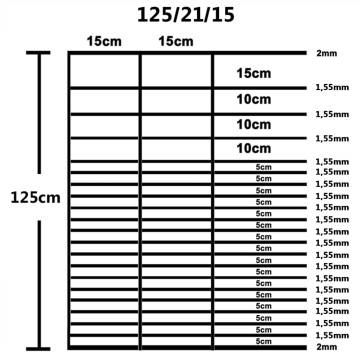 Garden Fence Galvanised Steel 50x1.25m - Durable & Versatile