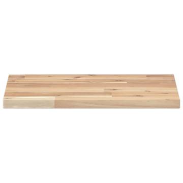 Floating Shelf 60x30 cm - Untreated Solid Acacia Wood