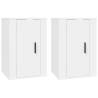 Stylish Wall Mounted TV Cabinets - 2 pcs White (40x34.5x60 cm)