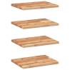 Floating Shelves 4 pcs - Solid Acacia Wood | HipoMarket UK