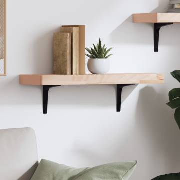 Wall Shelf 60x20x4 cm Made of Solid Beech Wood | HipoMarket