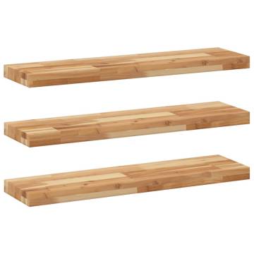 Floating Shelves 3 pcs - Solid Acacia Wood | HipoMarket