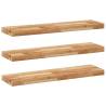 Floating Shelves 3 pcs - Solid Acacia Wood | HipoMarket