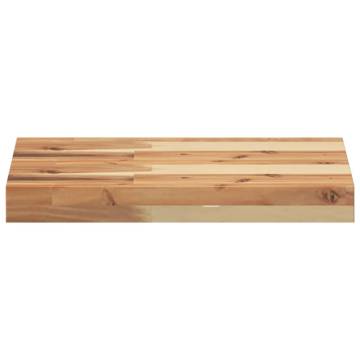 Floating Shelves - 2 Pcs Solid Wood Acacia | Hipomarket