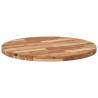 Round Solid Wood Acacia Table Top Ø80x4 cm | HipoMarket