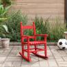 Red Solid Wood Rocking Chair for Children | Hipomarket