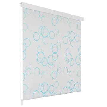 Shower Roller Blind 80x240 cm Bubble - Modern & Water Resistant