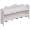 Wall Mounted Coat Rack White - Space Saving Storage Solution