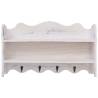 Wall Mounted Coat Rack White - Space Saving Storage Solution