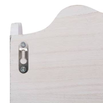 Wall Mounted Coat Rack White - Space Saving Storage Solution