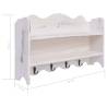 Wall Mounted Coat Rack White - Space Saving Storage Solution