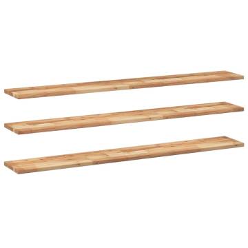 Floating Shelves - 3 pcs Solid Acacia Wood | Hipo Market