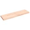 Wall Shelf 140x40x(2-6) cm Untreated Solid Wood Oak Colour natural Size 140 x 40 x 6 cm Quantity in Package 1 Number of Pieces 