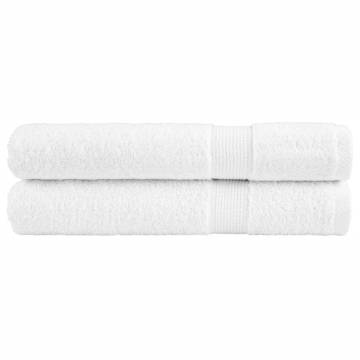 Premium SOLUND Towels 2pcs White 100x200cm - 600gsm | HiPoMarket