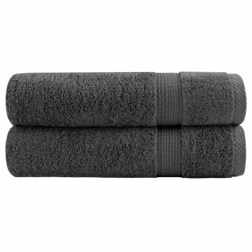 Premium Hand Towels SOLUND 2pcs Anthracite 50x100cm - 600gsm