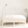 Elegant White Wall Headboard - Solid Pine Wood 159.5x3x110 cm