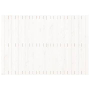 Elegant White Wall Headboard - Solid Pine Wood 159.5x3x110 cm