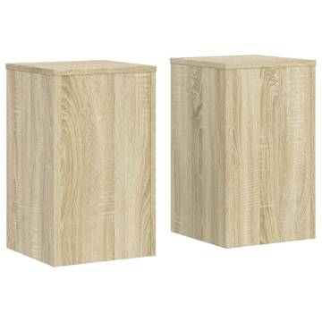 Plant Stands 2 pcs Sonoma Oak - Stylish & Durable | HipoMarket