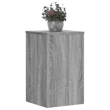 Plant Stands - 2 pcs Grey Sonoma | Stylish & Durable Design