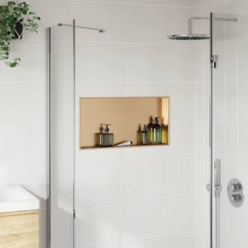 Shower Niche Brushed Gold - Stainless Steel | HipoMarket