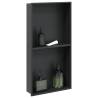  Shower Niche Matt Black 32x62x9 cm Stainless Steel Colour black 