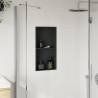 Matt Black Shower Niche 32x62 cm | Durable Stainless Steel