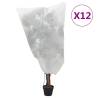 Plant Fleece Covers with Drawstring 12 pcs 70 g/m² 0.8x1 m Colour white Size 0.8 x 1 m Quantity in Package 12 