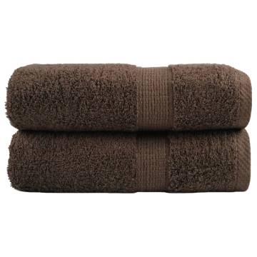 Premium Soap Towels SOLUND - 2pcs Brown 30x30cm 600gsm