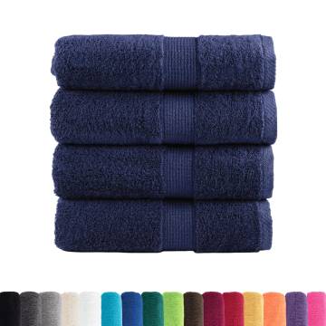 Premium Soap Towels SOLUND - 4pcs Navy Blue 30x30cm - 600gsm