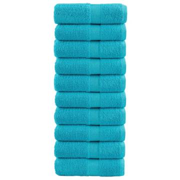 Premium Soap Towels SOLUND - 10 pcs Turquoise 30x30 cm