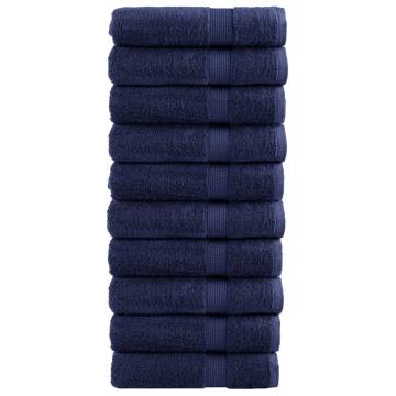 Premium Bath Towels SOLUND - 10pcs Navy Blue 100x150cm