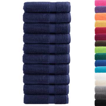 Premium Bath Towels SOLUND - 10pcs Navy Blue 100x150cm