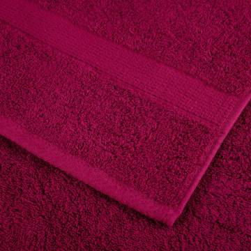 Premium SOLUND Sauna Towels 4pcs Bordeaux | 80x200cm