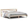  Bed Frame with Headboard 200x200 cm Solid Wood Pine Colour natural Size 200 x 200 cm 