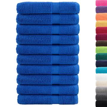 Premium SOLUND Sauna Towels - 10 Pack, Blue, 80x200cm