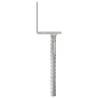 Durable Fence Anchors | 12 pcs Silver Galvanised Steel 8x6x30 cm