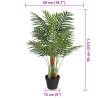 Artificial Palm Tree with 3 Trunks - Green 85 cm | HipoMarket