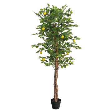 Artificial Lemon Tree 180 cm with 3 Trunks - Hipomarket UK