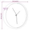 Elegant Blue Wall Clock Ø25.5 cm - Silent & Stylish