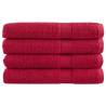  Premium Sauna Towels SOLUND 4 pcs Red 80x200 cm 600 gsm Colour red Size 80 x 200 cm Quantity in Package 4 