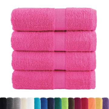 Premium Soap Towels SOLUND - 4 pcs Pink 30x30 cm 600 gsm